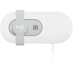 Logitech BRIO 100 - 960-001617 - White Full HD 2MP Webcam, 1080p@30fps, Built-in Mic, Privacy Cover