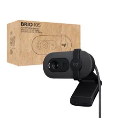 Logitech Brio 105 Webcam - 960-001579 - Full HD 1080p, Graphite, USB-A