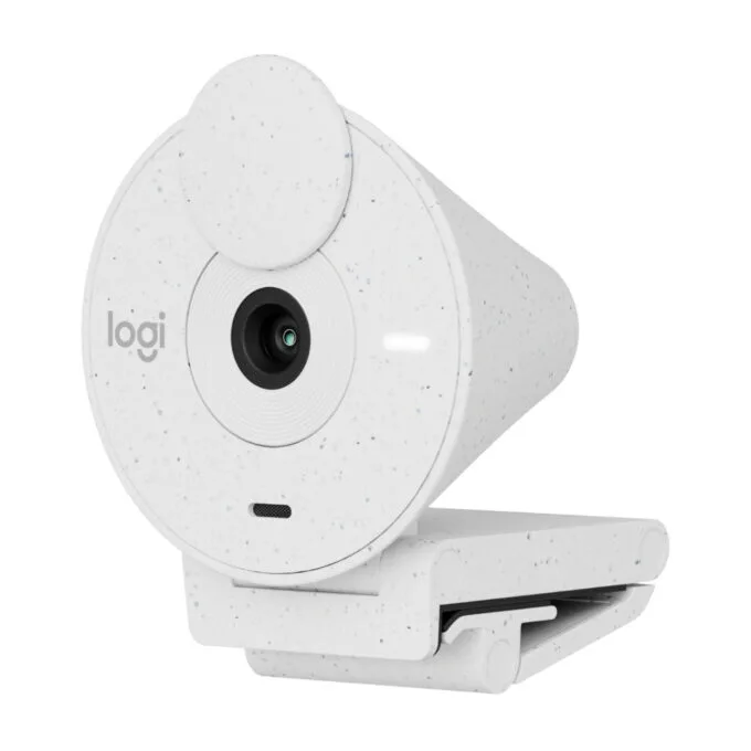 Logitech BRIO 300 - Full HD 1080p Webcam (White) - 30 fps, Built-in Microphone, Privacy Cover — image 10