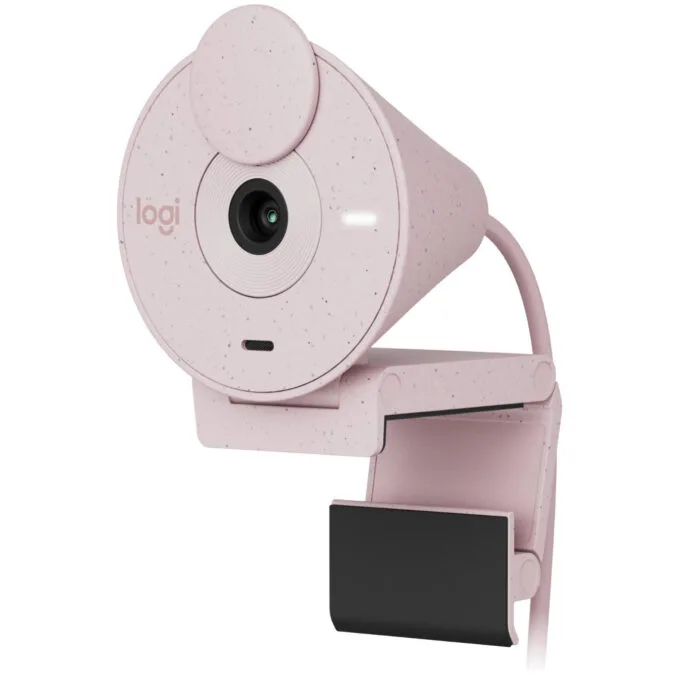 Logitech BRIO 300 - Rose - 1080p Webcam with USB-C, Built-in Microphone — image 2