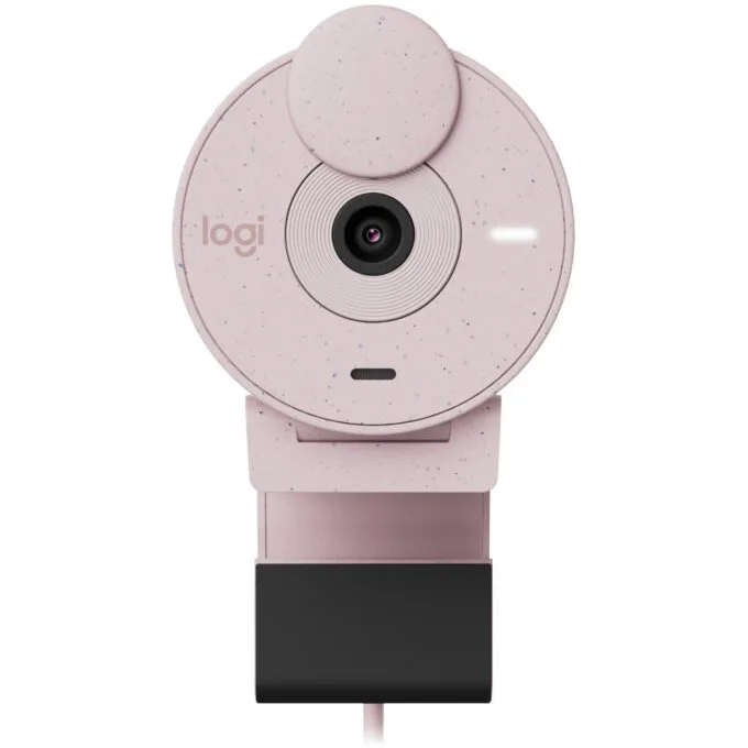 Logitech BRIO 300 - Rose - 1080p Webcam with USB-C, Built-in Microphone — image 3