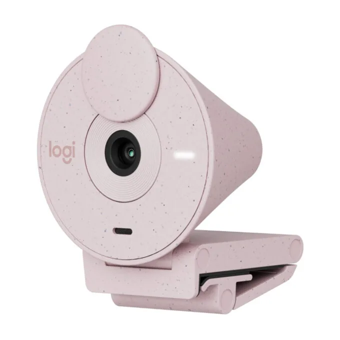 Logitech BRIO 300 - Rose - 1080p Webcam with USB-C, Built-in Microphone — image 5