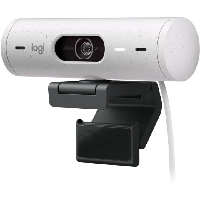 Logitech Brio 500 - Full HD 1080p Webcam, 60 fps, 90° FOV, Privacy Shutter - White — image 2