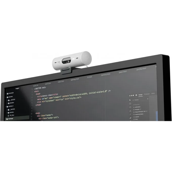 Logitech Brio 500 - Full HD 1080p Webcam, 60 fps, 90° FOV, Privacy Shutter - White — image 13