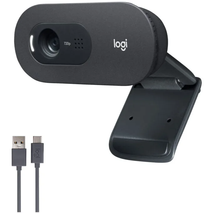 Logitech C505 HD Webcam - C505 - 720p 30fps, 60° FOV, Graphite, USB, Built-in Mic — image 11