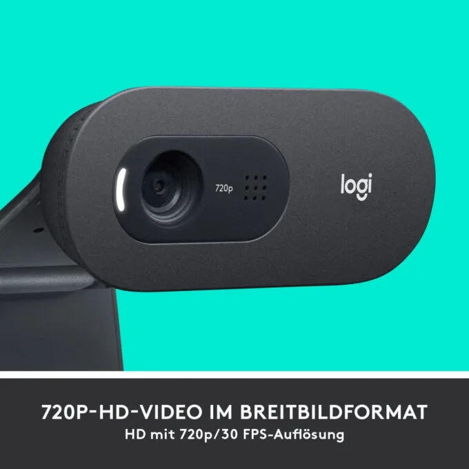 Logitech C505 HD Webcam - C505 - 720p 30fps, 60° FOV, Graphite, USB, Built-in Mic — image 14