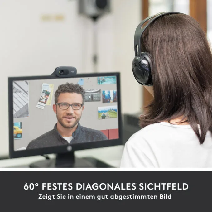Logitech C505 HD Webcam - C505 - 720p 30fps, 60° FOV, Graphite, USB, Built-in Mic — image 15