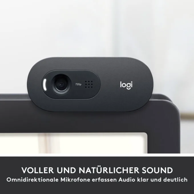 Logitech C505 HD Webcam - C505 - 720p 30fps, 60° FOV, Graphite, USB, Built-in Mic — image 6