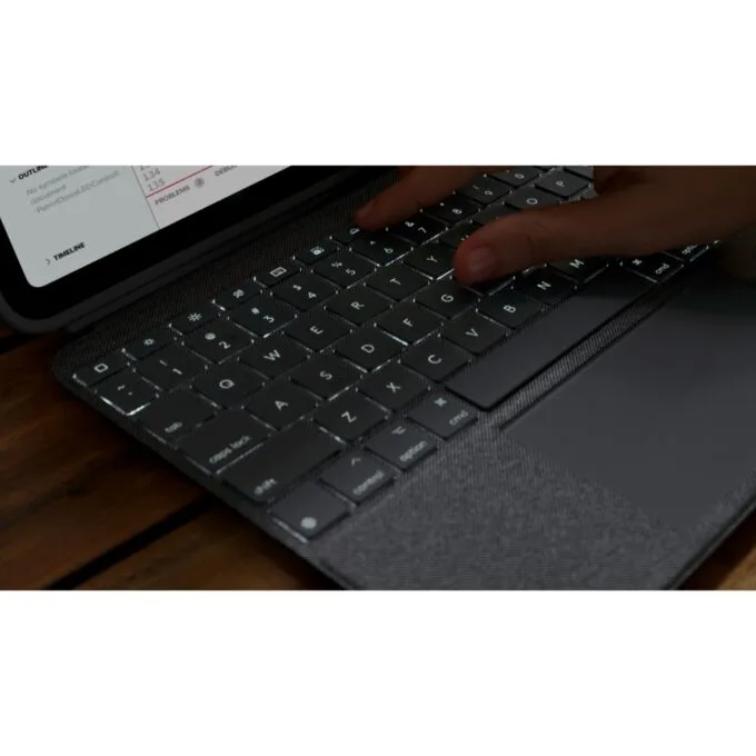 Logitech COMBO TOUCH for iPad - 10th Gen - Keyboard Case with Apple Pencil Slot — image 9