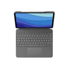 Logitech Combo Touch Keyboard & Touchpad - 920-010208 - Oxford Grey, QWERTZ German, Smart Connector for iPad Pro 12.9 inch