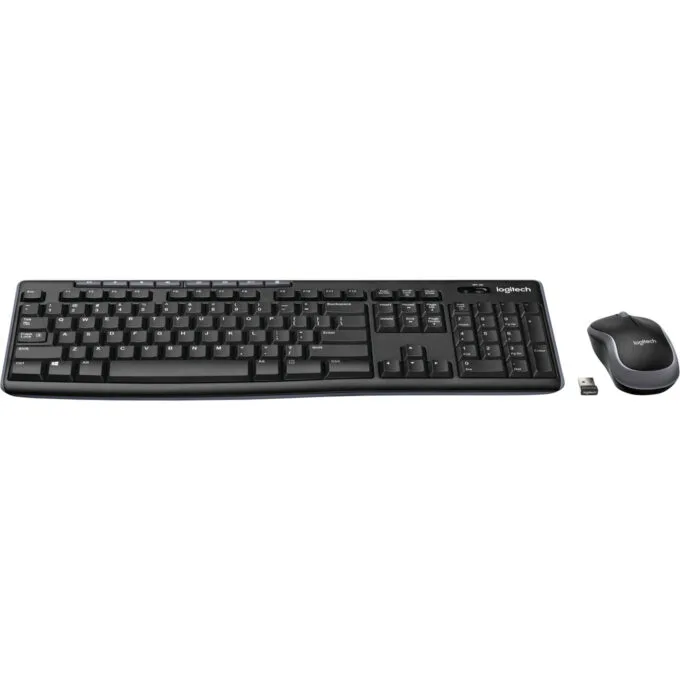 Logitech Desktop MK270 - Wireless Combo - AZERTY French, Full-size 100%, 2.4GHz RF, Black — image 2