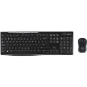 Logitech Desktop MK270 - Wireless Combo - AZERTY French, Full-size 100%, 2.4GHz RF, Black