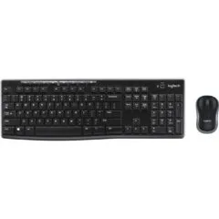 Logitech Desktop MK270 - Wireless Combo - AZERTY French, Full-size 100%, 2.4GHz RF, Black