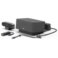 Logitech Dock Focus Room Kit - BRIO - Ultra HD Pro Webcam, Video Conferencing Dock Certified