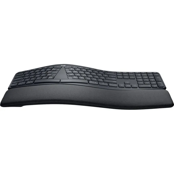 Logitech ERGO K860 - Wireless Ergonomic Curved Full-Size Keyboard, Graphite, French AZERTY — image 1