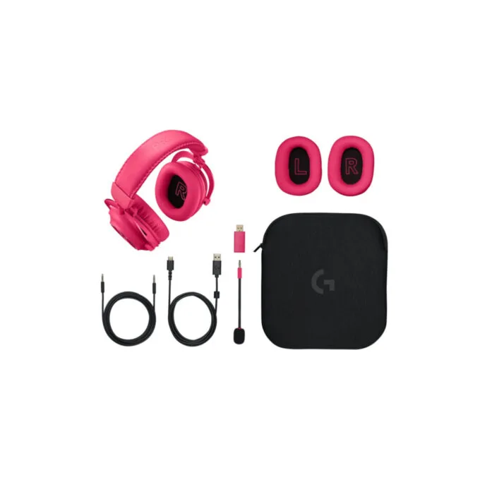 Logitech G PRO X 2 - 981-001275 - Dual-Wireless Gaming Headset, Magenta, DTS Headphone:X — image 5