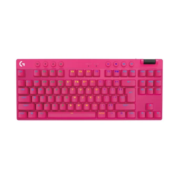 Logitech G PRO X TKL LIGHTSPEED - Magenta Wireless Tenkeyless Mechanical Keyboard — image 3