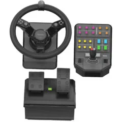 Logitech G Saitek Farm Sim Controller - Heavy Equipment Bundle - Black, 900° Wheel & Pedals, Wired USB, PC