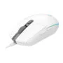 Logitech G102 LIGHTSYNC - White - Wired Gaming Mouse, 8000 DPI, 1 ms, USB-A