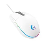 Logitech G203 Gaming Mouse - 910-005797 - Wired USB-A, White, 8000 DPI, RGB, 6 Buttons
