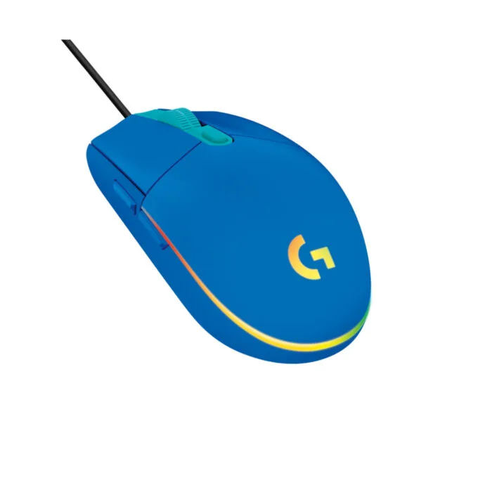 Logitech G203 Gaming Mouse - 910-005798 - Wired Blue, 8000 DPI, RGB, 6 Programmable Buttons — image 1