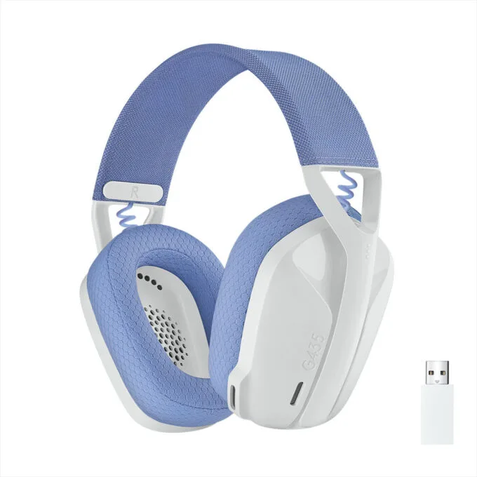 Logitech G435 LIGHTSPEED Wireless Gaming Headset - G435 - Dual 2.4GHz & Bluetooth, Off-White/Lilac, Discord Certified — image 19