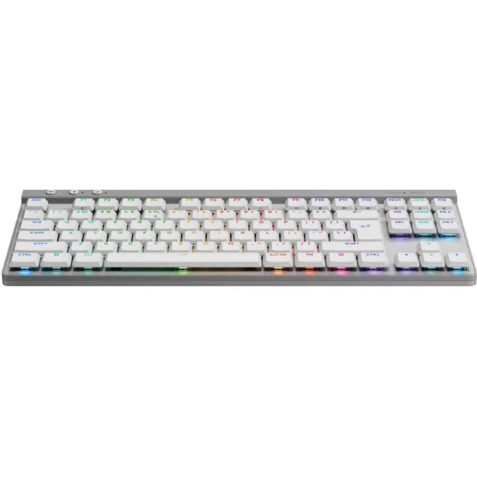 Logitech G515 LIGHTSPEED TKL - G515 - White, Low-Profile GL Tactile Mechanical, LIGHTSPEED Wireless + Bluetooth + Wired, RGB — image 4