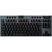 Logitech G915 TKL - LIGHTSPEED Tri-Mode Mechanical Gaming Keyboard - GL Tactile, Carbon, RGB, German QWERTZ