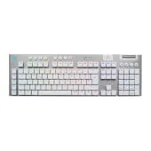 Logitech G915 X LIGHTSPEED - G920-012686 - Low-Profile Mechanical RGB Wireless Keyboard, White, German QWERTZ