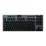 Logitech G915 X LIGHTSPEED TKL - Low-Profile Mechanical (GL Clicky), Tri-Mode Wireless, Per-Key RGB, Black, German QWERTZ
