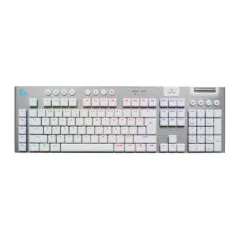 Logitech G915 X LIGHTSPEED Wireless Gaming Keyboard - White - Low-Profile GL Tactile, Per-Key RGB, Tri-Mode