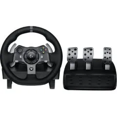 Logitech G920 Driving Force Racing Wheel - G920 - Black, USB Wired, Force Feedback, Wheel + Pedals