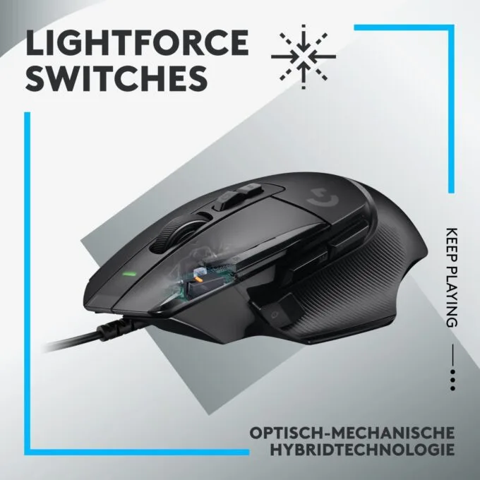 Logitech Gaming G502 X - G502 X - Black, RGB, Wired USB — image 7