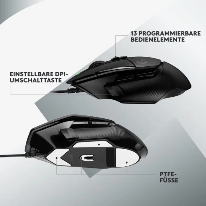 Logitech Gaming G502 X - G502 X - Black, RGB, Wired USB — image 10