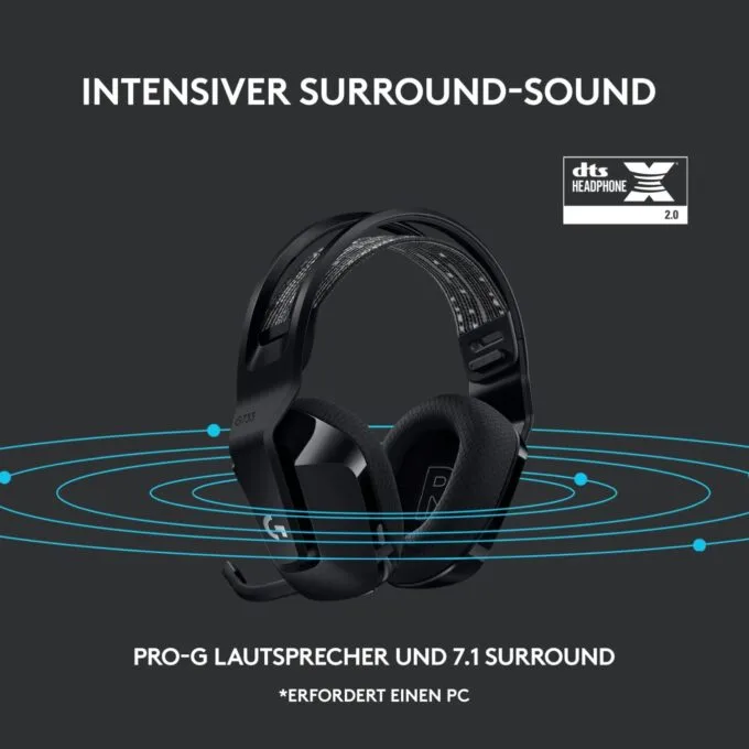 Logitech Gaming Headset Lightspeed - G733 - Black — image 6