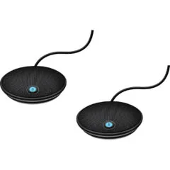 Logitech Group Expansion Mics 989-000171 Wireless Omnidirectional Table Mics Black 2-Pack