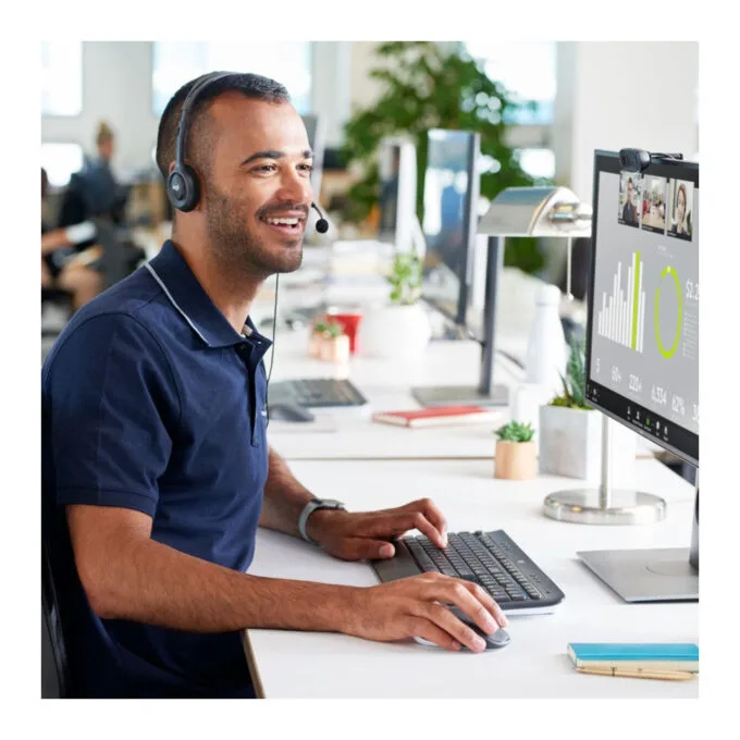 Logitech H111 981-000593 Wired On-Ear Headset Grey 3.5mm Boom Mic 2.35m — image 7