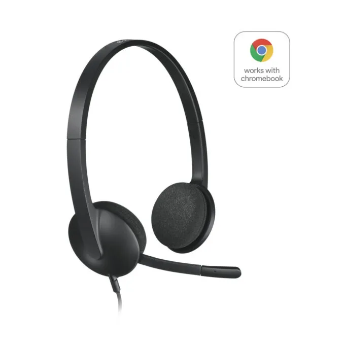 Logitech H340 USB-A Wired On-ear Headset - Noise-Canceling Boom Microphone — image 2