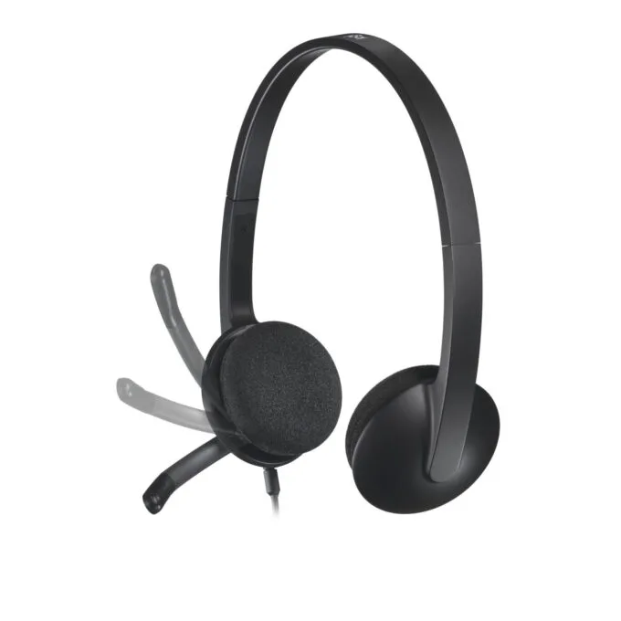 Logitech H340 USB-A Wired On-ear Headset - Noise-Canceling Boom Microphone — image 3