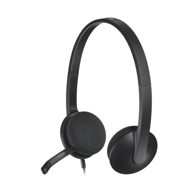 Logitech H340 USB-A Wired On-ear Headset - Noise-Canceling Boom Microphone — image 4