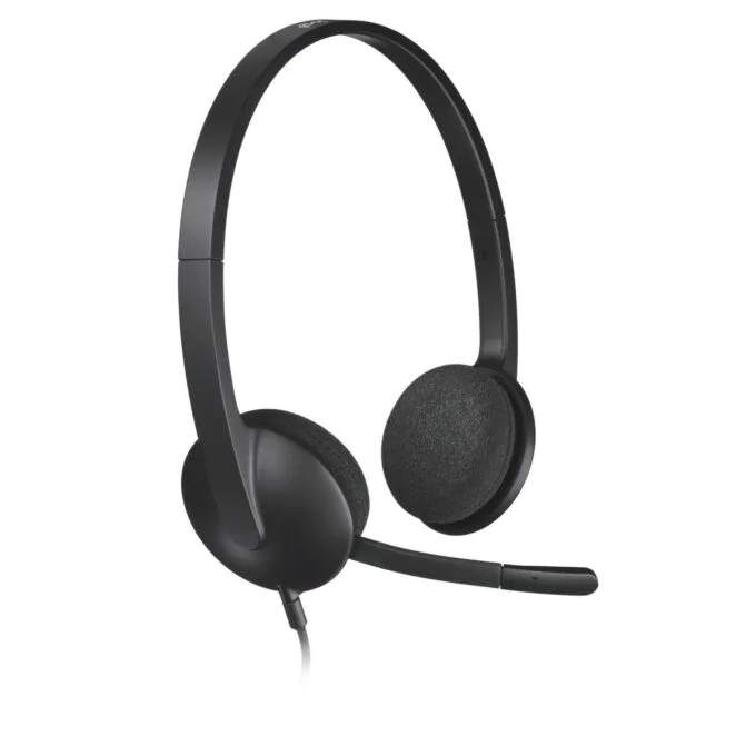 Logitech H340 USB-A Wired On-ear Headset - Noise-Canceling Boom Microphone — image 5