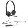 Logitech H340 USB-A Wired On-ear Headset - Noise-Canceling Boom Microphone