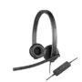 Logitech H570e Stereo Headset - 981-000575 - USB-A Wired Black On-ear Noise-Canceling Mic