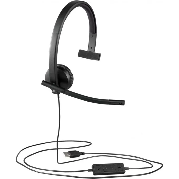 Logitech H570e USB Mono Headset - H570e - Over-ear, USB-A, PC, Mono mic — image 4