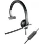 Logitech H650e - Mono On-Ear USB Headset - Black/Silver, Wired