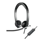 Logitech H650e Stereo Headset USB-A Wired Noise-Canceling Boom Mic
