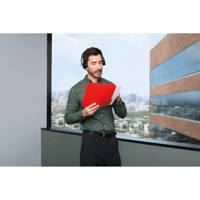Logitech H820e Wireless Headset Mono - H820e - Black, Monaural, 2.4 GHz — image 7