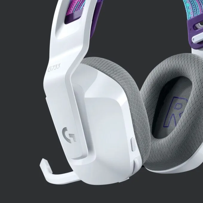 Logitech Headset G G733 LIGHTSPEED Wireless RGB Gaming - G733 - White, RGB, Wireless — image 10