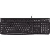 Logitech K120 UK black - K120 - UK layout, Windows legends, Wired USB