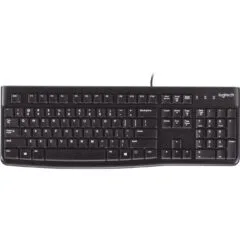 Logitech K120 UK black - K120 - UK layout, Windows legends, Wired USB